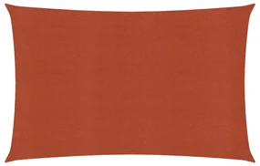 vidaXL Zonnezeil 160 g/m² 2x4,5 m HDPE terracottakleurig
