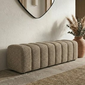 Bankje 160 Cm Taupe Stof