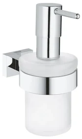 GROHE Essentials Cube Zeepdispenser - 160ml - met houder - wandmontage - chroom 40756001