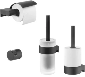 Tiger Bold toiletaccessoires set 4-delig hangend Zwart