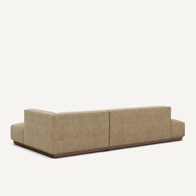 XL rechte hoekbank in stonewashed fluweel, JACOPO