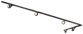 Smart 1-fase railsysteem incl. 5 Wifi GU10 zwart - Iconic Gissi