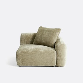 Rechthoekig element voor modulaire sofa, in jacquard chenille, AMAD