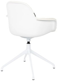 Zuiver Albert Kuip Swivel Witte Armstoel Draaibaar
