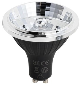 Set van 5 GU10 dimbare LED lamp 70mm 6.5W 600 lm 3000K