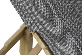 Santika Furniture Santika Arlington Lounger Met Antraciet Kussen Teak Old Teak Greywash