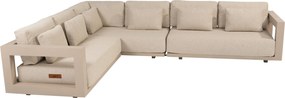 Metropolitan modulaire hoek loungeset links 3 delig latte 4 Seasons Outdoor