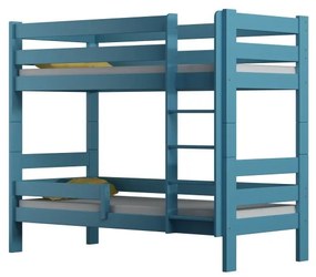 Kinderen Blauw Stapelbed van massief hout - Toby For Kids Kinderen Junior 5056231731232 Children's Beds Home, 200x90, Ja, Schuimmatras van 9 cm Childr