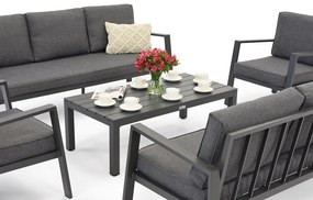 Zakintos Coffee 8 antraciet Garden Point luxe aluminium meubelset