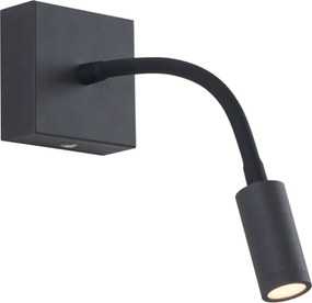 Moderne wandlamp zwart incl. LED dimbaar oplaadbaar - Harper