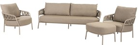 Calma stoel bank loungeset 4 delig rope latte Taste 4SO