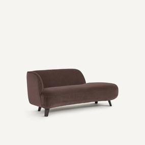 Dormeuse in linnen fluweel, Rosebury, ontwerp door Emmanuel Gallina