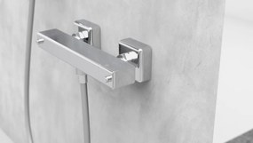 Schutte Signo thermostatische douchekraan vierkant chroom