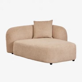 Chaise Longue Rechts Voor Modulaire Bank In Chenille Coco Dikke Chenille Stof Latte Bruin - Sklum