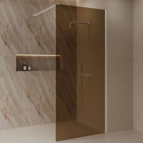 Best Design Dalis inloopdouche 80cm wit met amber glas