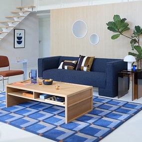 Salontafel met dubbel bovenblad, eikenfineer, Senssia