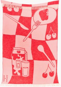 Wollen plaid No. 33 met franjes