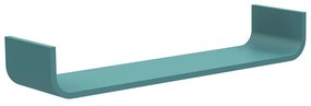 Tenzo Flower Design Wandplank Turquoise Met Ronde Hoeken - 80x20x12cm.