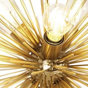 Art Deco hanglamp goud 6-lichts - Broom Modern E27 bol / globe / rond Binnenverlichting Lamp