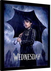 Ingelijste poster Wednesday - Downpour