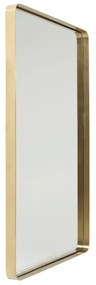 Kare Design Curve Rechthoekige Spiegel Messing 120 Cm - 80x120cm