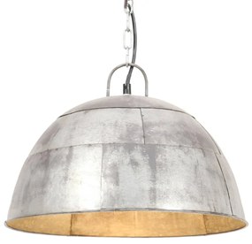 vidaXL Hanglamp industrieel vintage rond 25 W E27 41 cm zilverkleurig