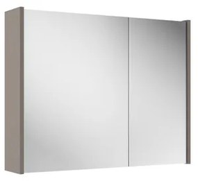 Adema Spiegelkast - 80x63x16cm - inclusief zijpanelen - taupe SW1212816/SW910736