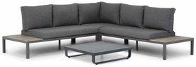 Hoek loungeset 5 personen Aluminium/polywood Grijs Domani Furniture La Festa