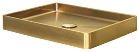 Qisani Vanity opbouw wastafel 52x41x7cm gold