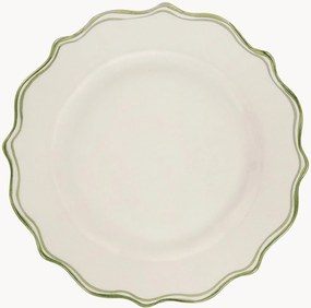 Handbeschilderd ontbijtbord Scalloped