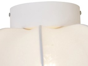 Stoffen Japandi plafondlamp wit 37cm - Plu AsyeshaJapandi E27 rond Binnenverlichting Lamp