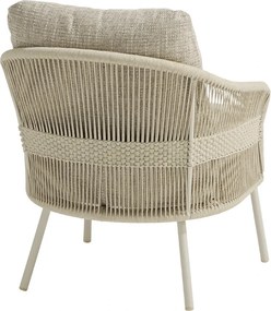 4 Seasons Outdoor Corfu low dining tuinstoel Linnen Tuinstoel   beige weerbestendig