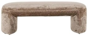 Richmond Interiors Fargo Luxe Bankje Zachte Chenille Stof Taupe