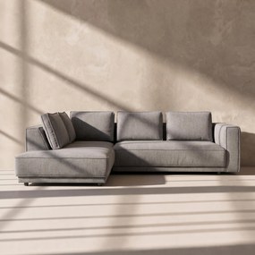 Hoekbank Grijs Boucle Hoek Links