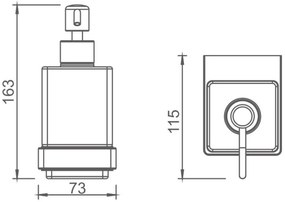 Plieger Altea zeepdispenser chroom