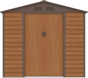 Lahti metalen gereedschapshuis 2,1 x 1,9 m Winkel Boss houtachtig