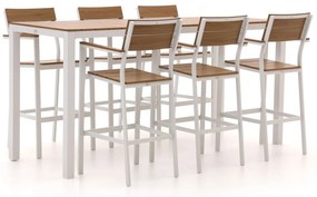+ 15% kassakorting | Barset Bellagio | 6 personen | Tuinset polywood | 7-delig | Kees Smit Tuinmeubelen