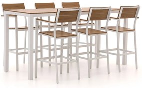 Barset Bellagio | 6 personen | Tuinset polywood | 7-delig | Kees Smit Tuinmeubelen