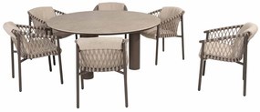 4 Seasons Outdoor Allora dining chair terre  Tuinstoel    bruin weerbestendig