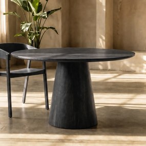 Eleonora Aron Ronde Eettafel Zwart 130 Cm - 130 X 130cm.