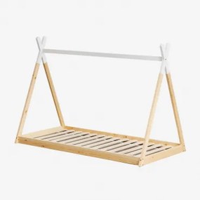 Typi Kids Bed Voor Matras 90 Cm In Grenenhout Natuurlijk Hout & 90 X 190 Cm - Sklum