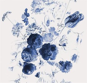 Vliesbehang Royal Blue Flowers I