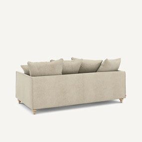 3-zits slaapbank van linnen fluweel, LAZARE