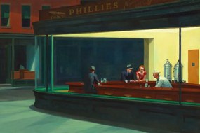 Kunstreproductie Nighthawks, Edward Hopper