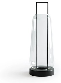 Lantaarn in glas en metaal H53 cm, Yoroko