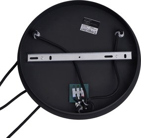 Art deco hanglamp zwart met smoke glas 3-lichts - Douglass