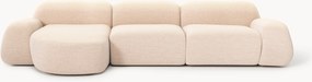 Modulaire bouclé hoekbank Wolke (4-zits)