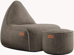 Outdoor zitzak Cobana met poef