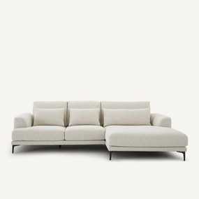 XL hoekbank rechts van badstof, MARSILE