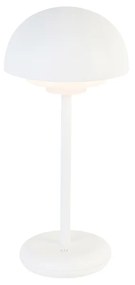 Tafellamp wit incl. LED oplaadbaar en 3-staps touch dimmer - Maureen Modern IP44 rond Binnenverlichting Lamp
